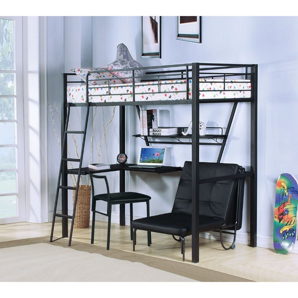 Dimitrin Twin Loft Bed W/Desk