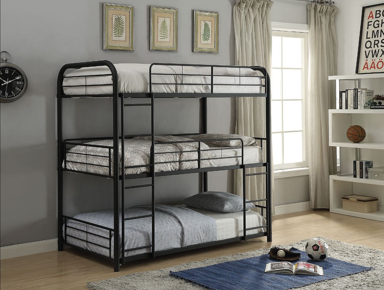 Bandzul Triple Twin Bunk Bed