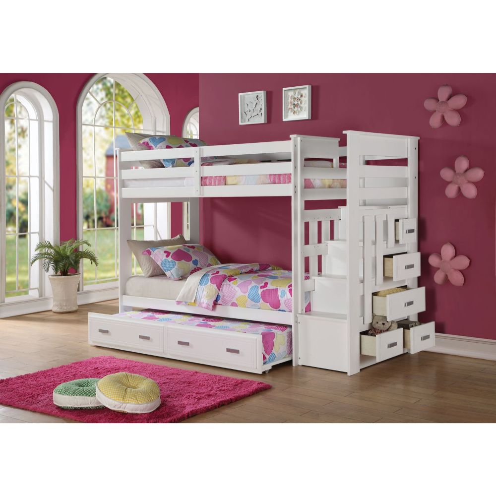 Dayvonne Twin/Twin Bunk Bed W/Trundle & Storage