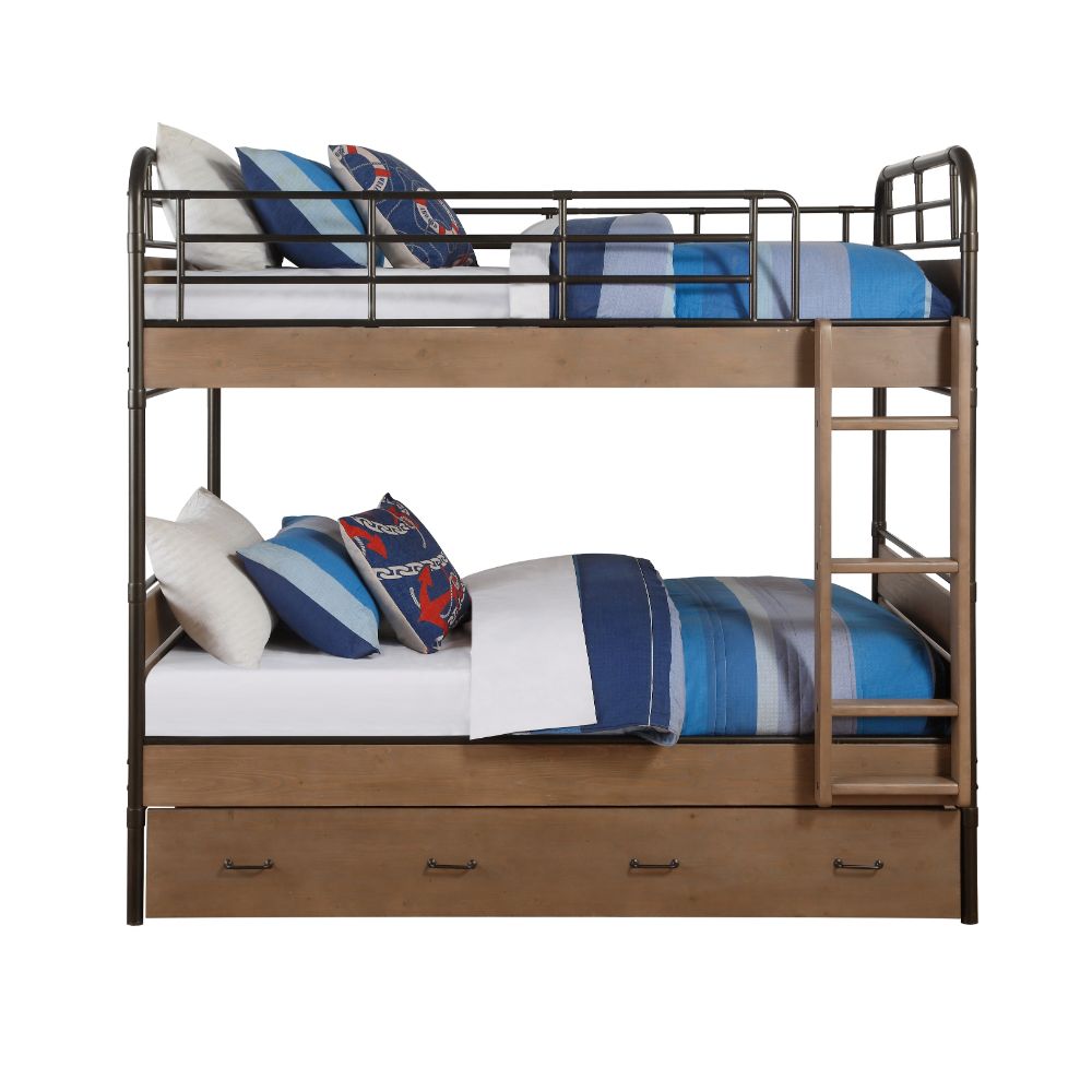 Emroy Twin/Twin Bunk Bed W/Trundle