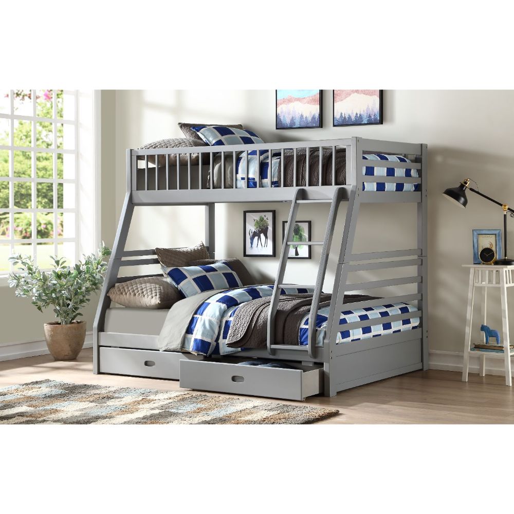 Cnythia Twin/Full Bunk Bed W/Storage