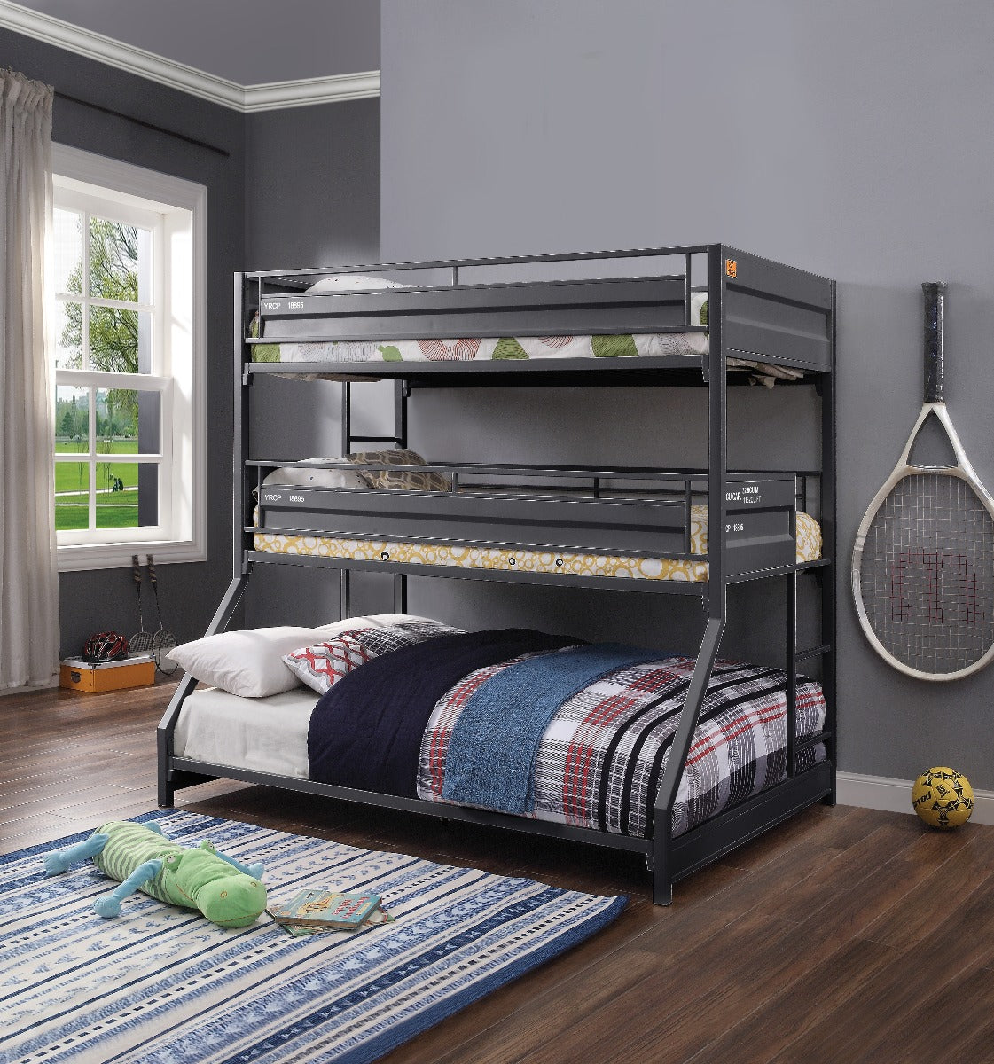 Kenyen Twin/Twin/Full Bunk Bed