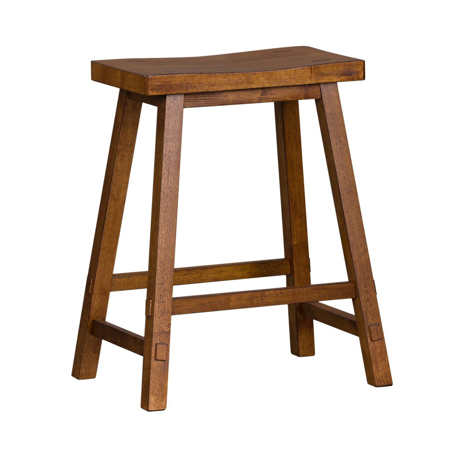 Daewon 24 Inch Sawhorse Counter Stool - Tobacco