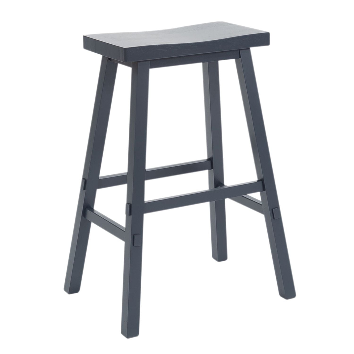 Candise 30 Inch Sawhorse Stool- Navy