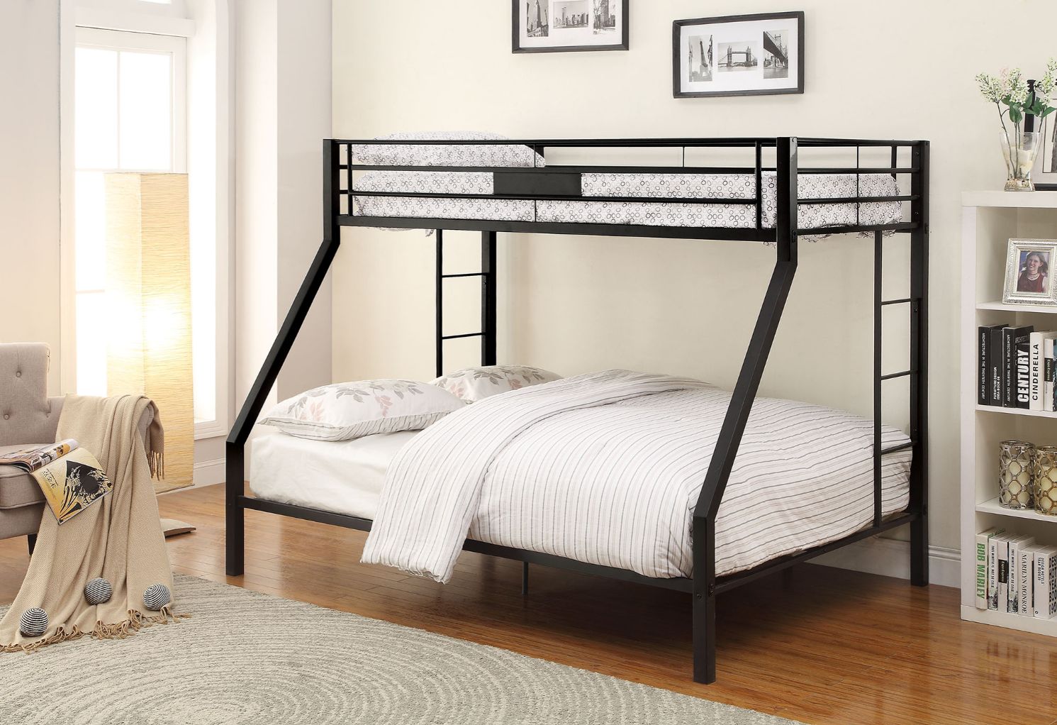 Gicell Twin Xl/Queen Bunk Bed