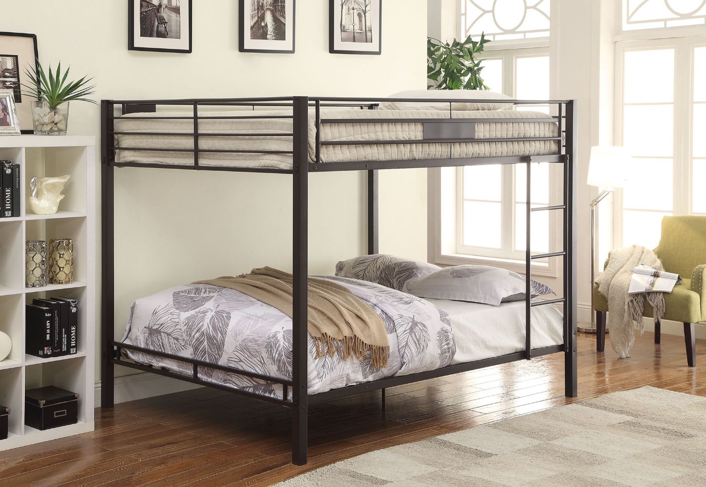 Dewell Double Queen Bunk Bed