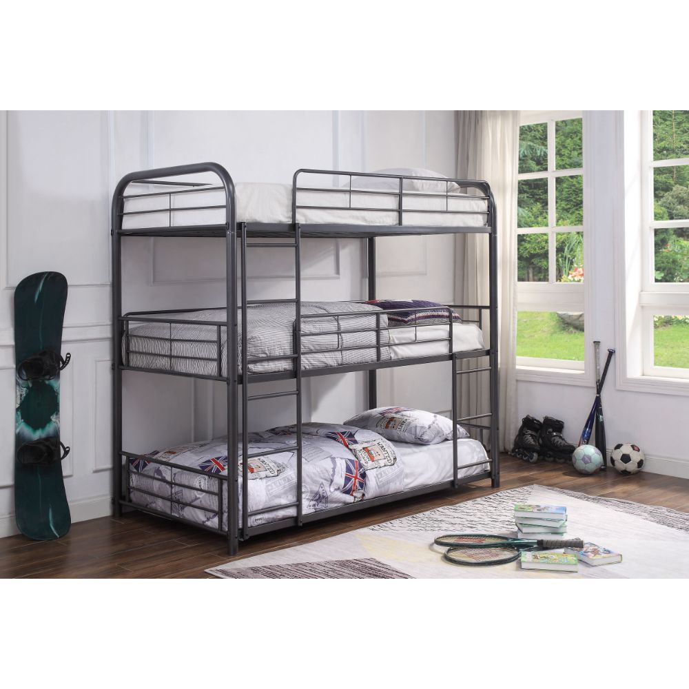 Gundl Triple Twin Bunk Bed