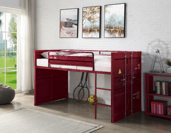 Emere Twin Loft Bed W/Slide