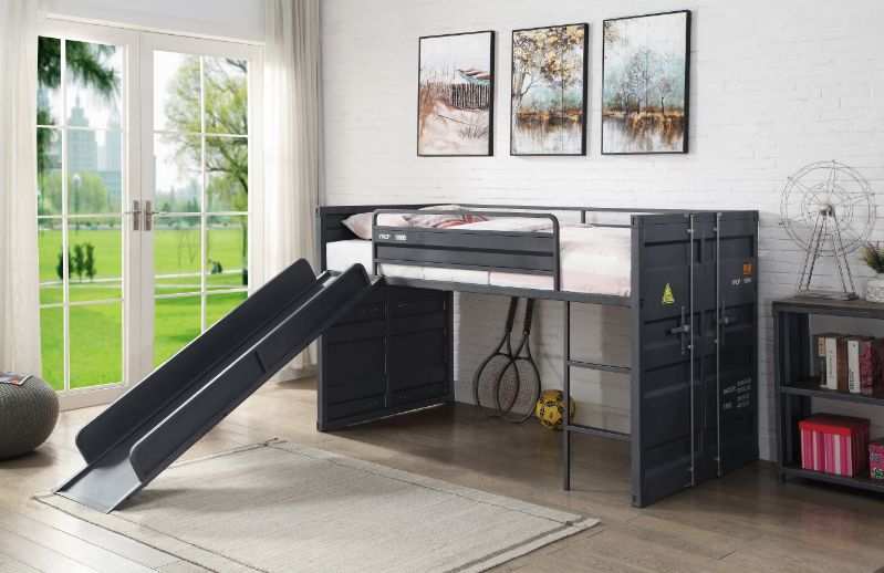 Kenaz Twin Loft Bed W/Slide