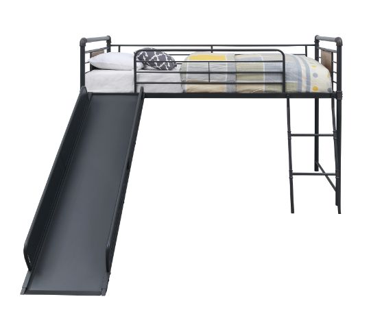 Fathy Twin Loft Bed W/Slide