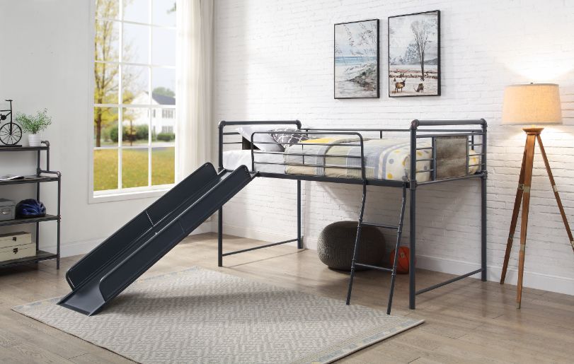 Fathy Twin Loft Bed W/Slide