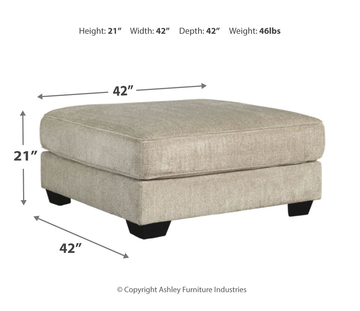 Ardsley Oversized Ottoman