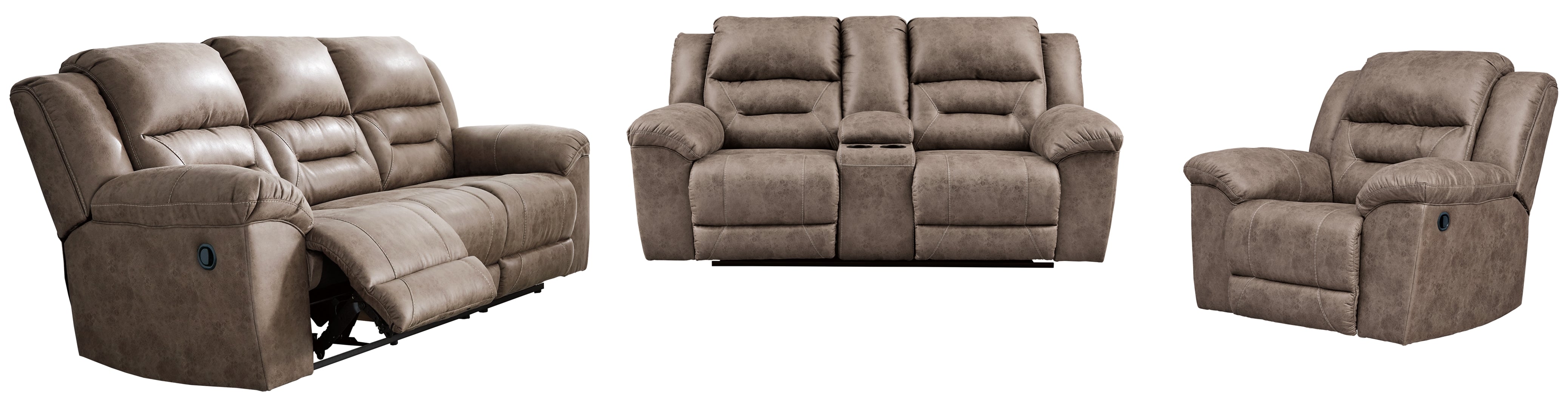 Stoneland Sofa, Loveseat and Recliner