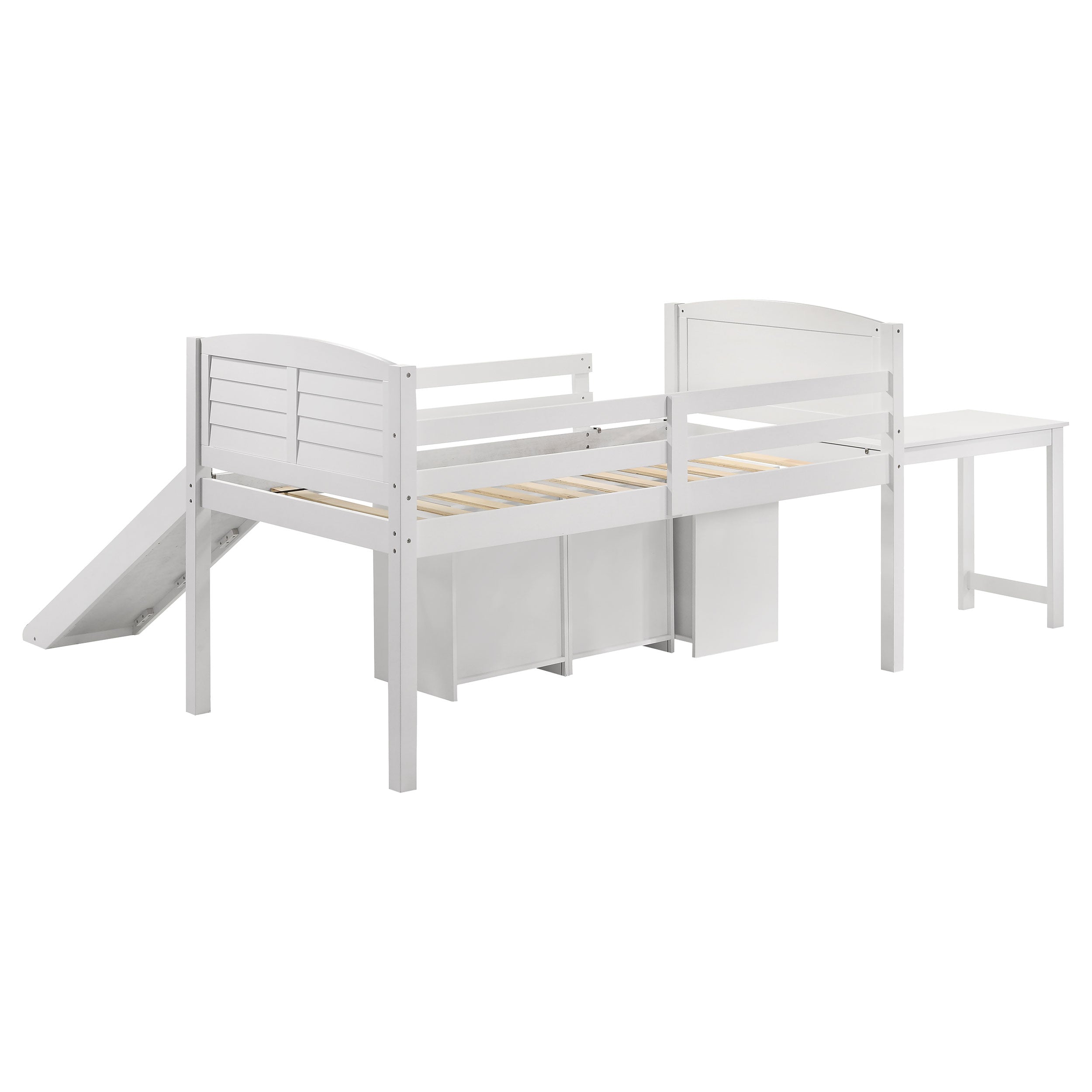 Millie Twin Workstation Loft Bed White