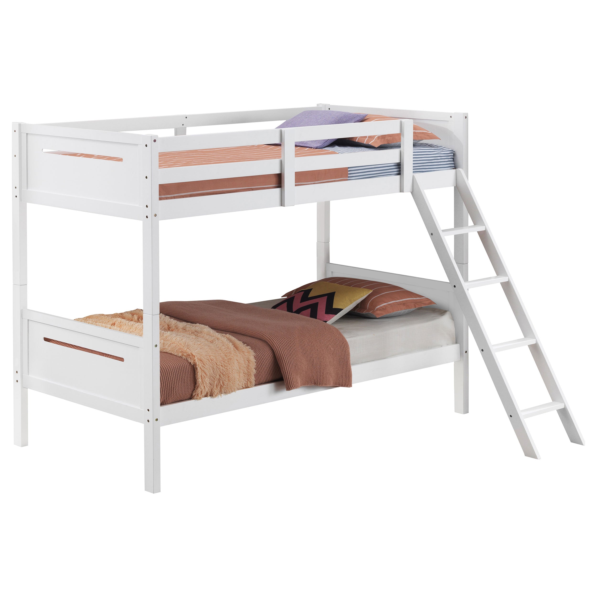 Littleton Twin Over Twin Bunk Bed White