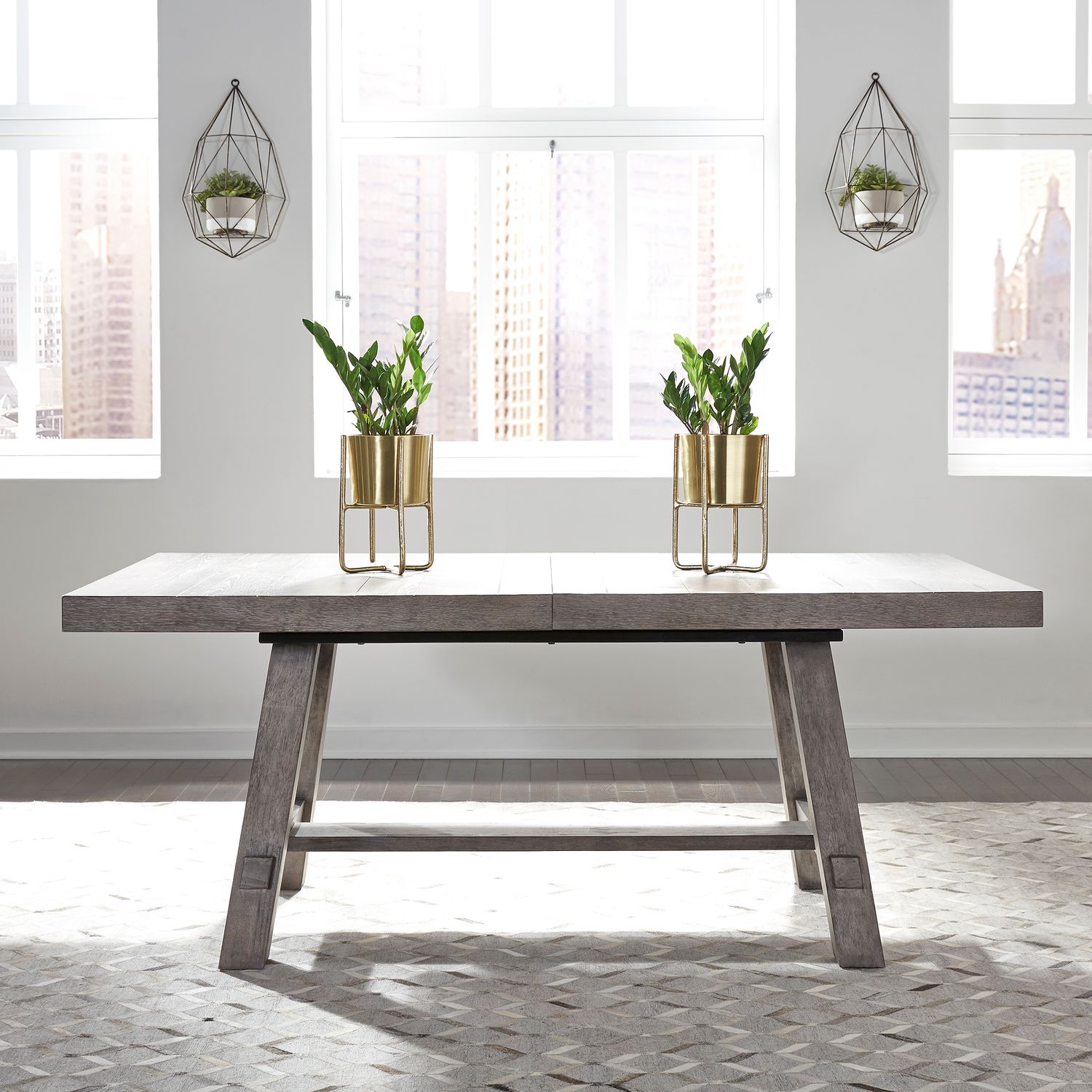 Baras Trestle Dining Table Set