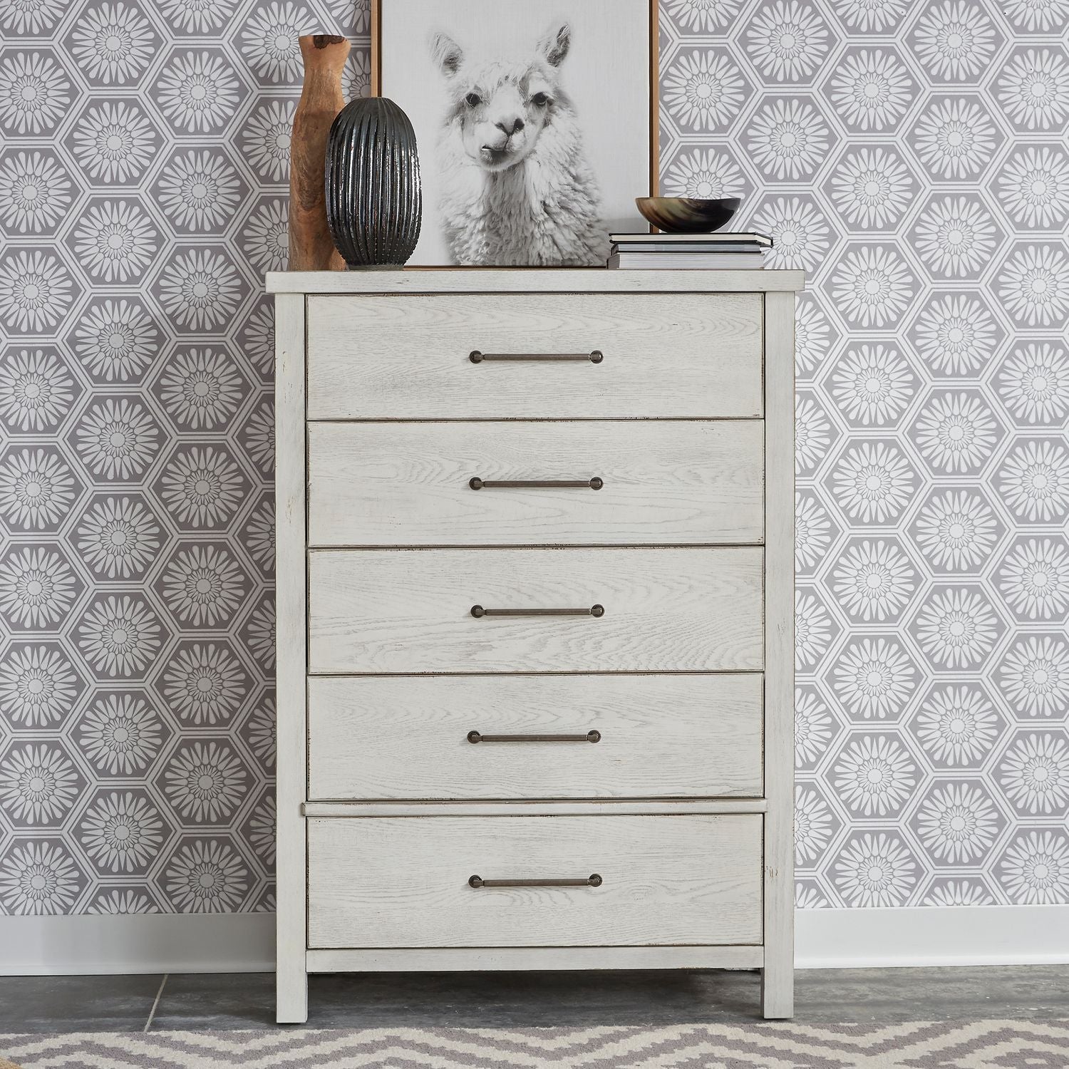 Djamschid 5 Drawer Chest