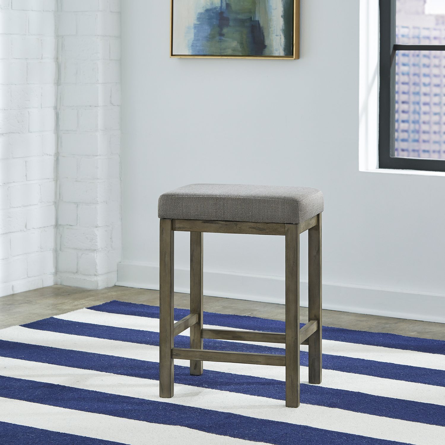 Augill Upholstered Console Stool