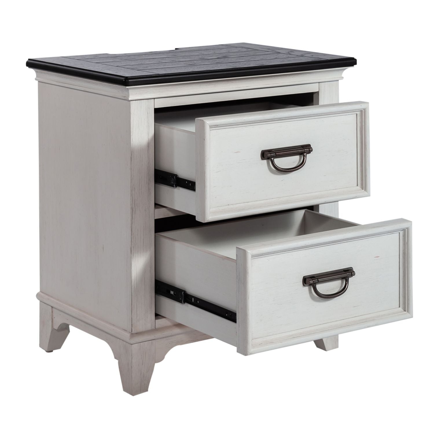 Juliona 2 Drawer Night Stand with Charging Station