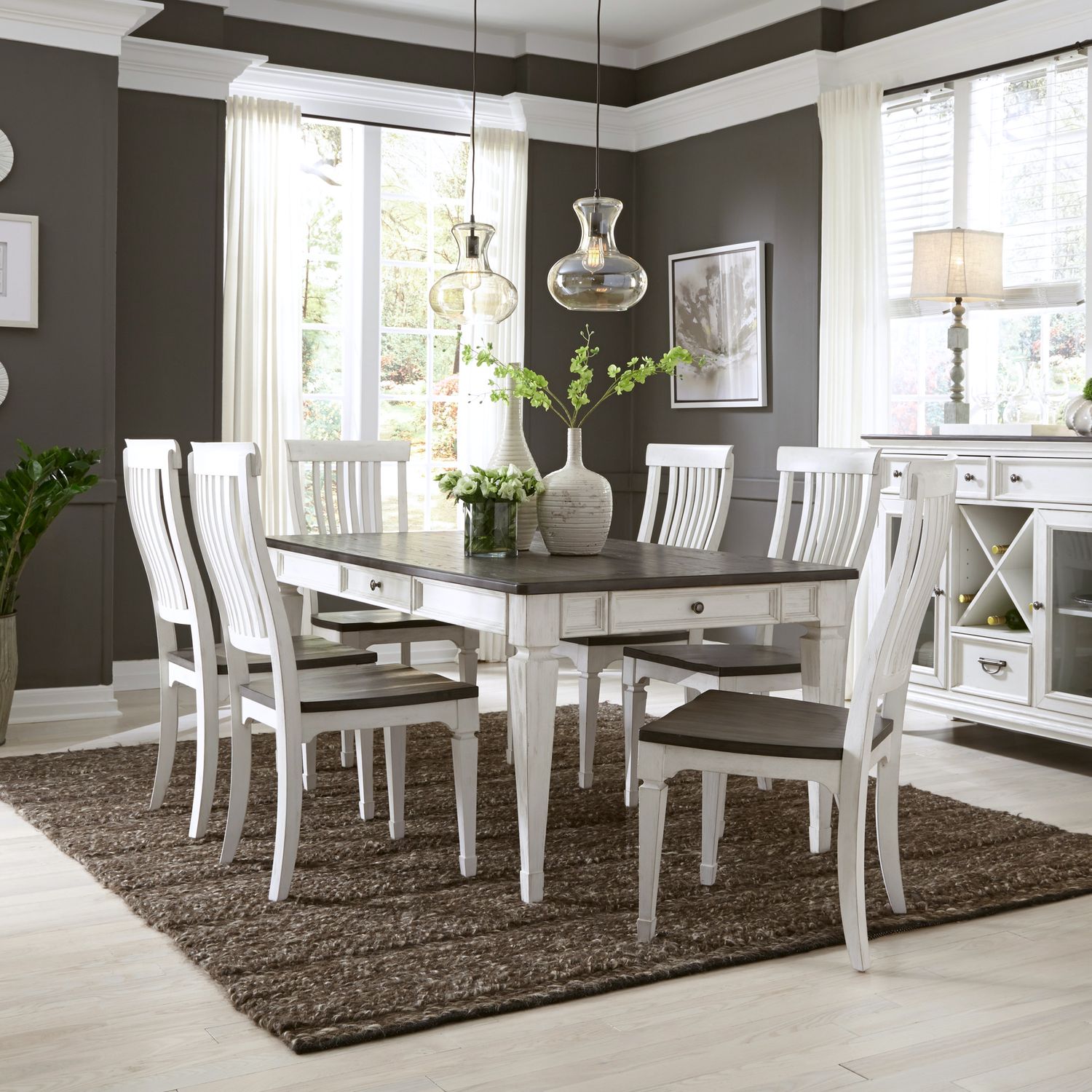 Barimah 7 Piece Rectangular Dining Table Set