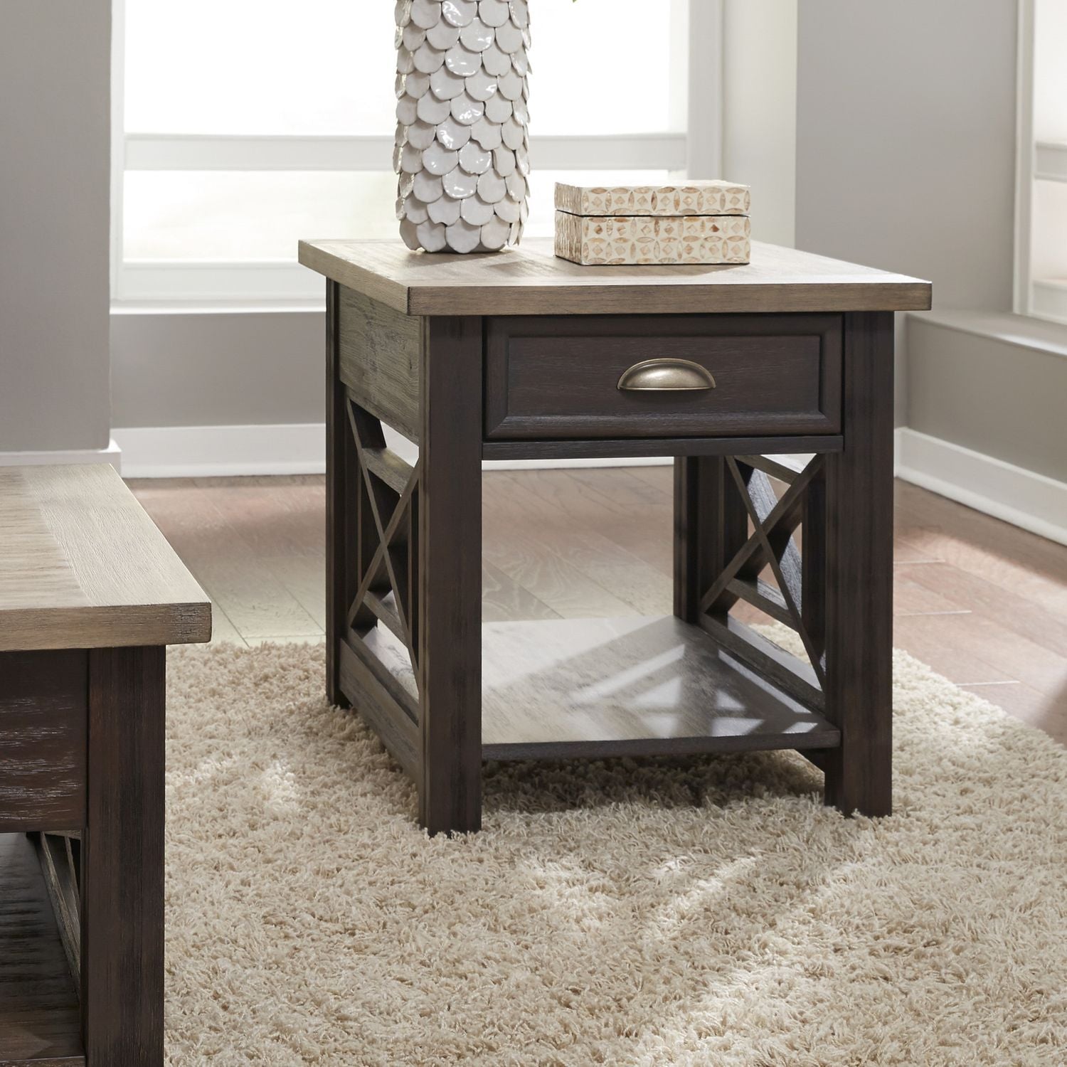 Blaxcell Drawer End Table