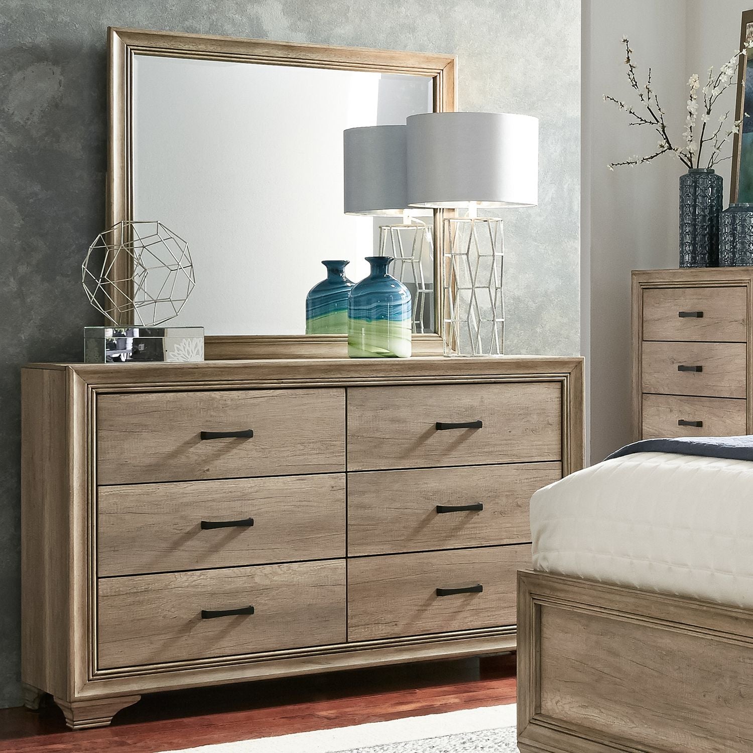 Decameron Dresser & Mirror