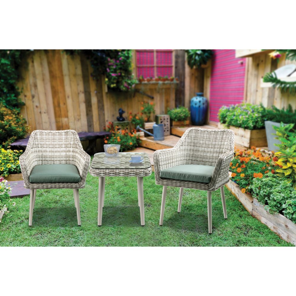 Kiniya 3Pc Pack Patio Bistro Set