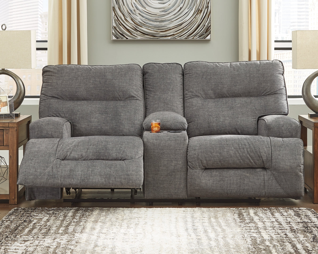 Coombs Reclining Loveseat with Console