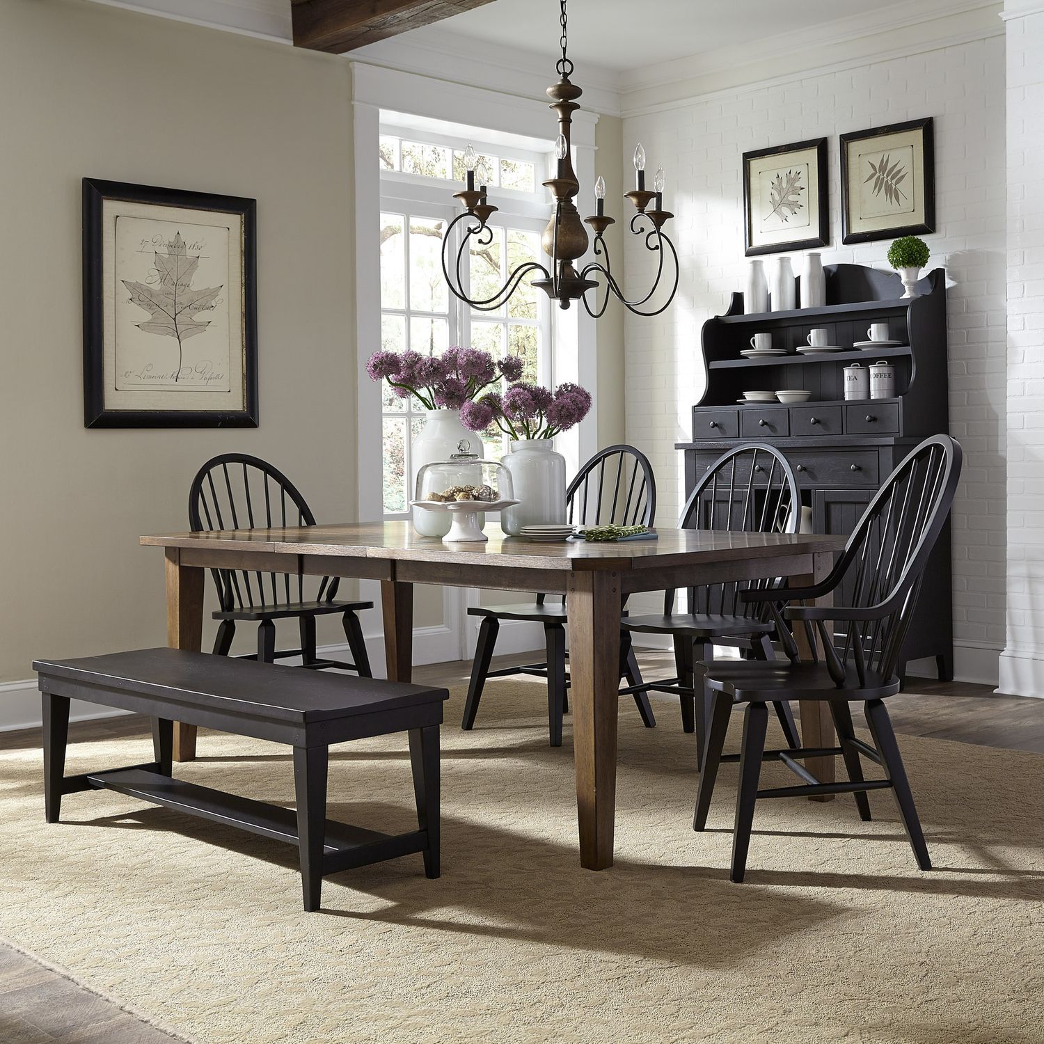 Chimdalu 6 Piece Rectangular Dining Table Set