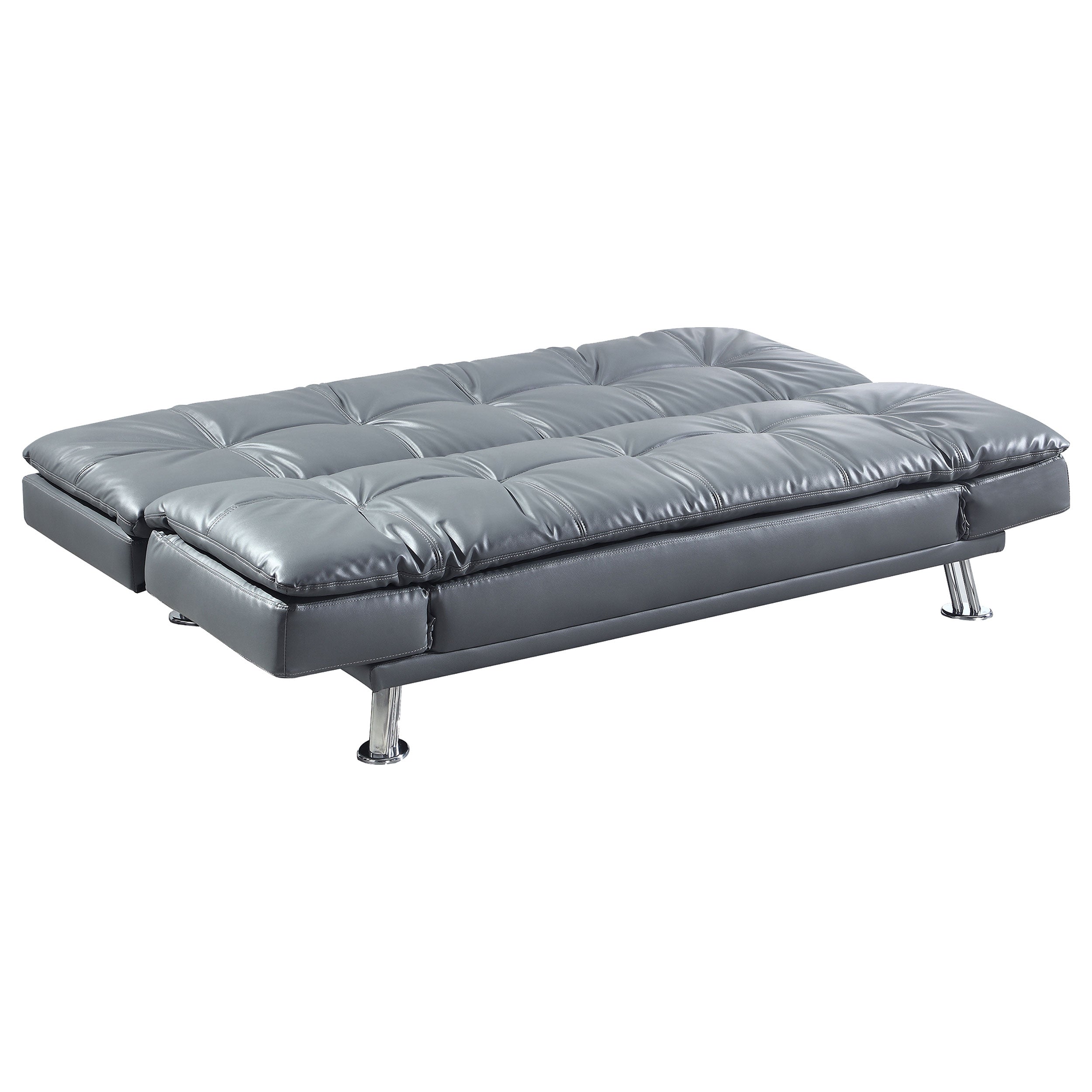 Dilleston Tufted Back Upholstered Sofa Bed Grey