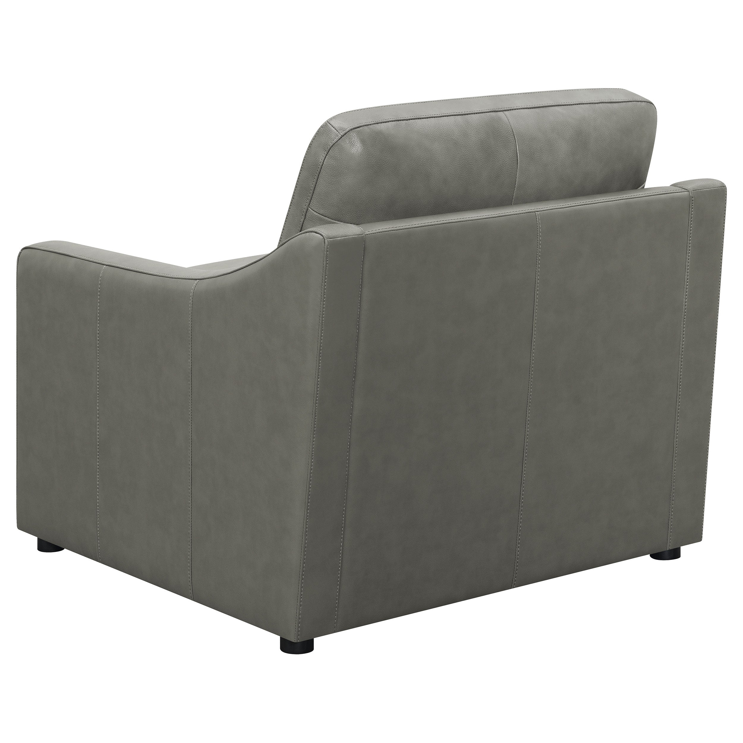 Grayson Sloped Arm Upholstered Chair Grey