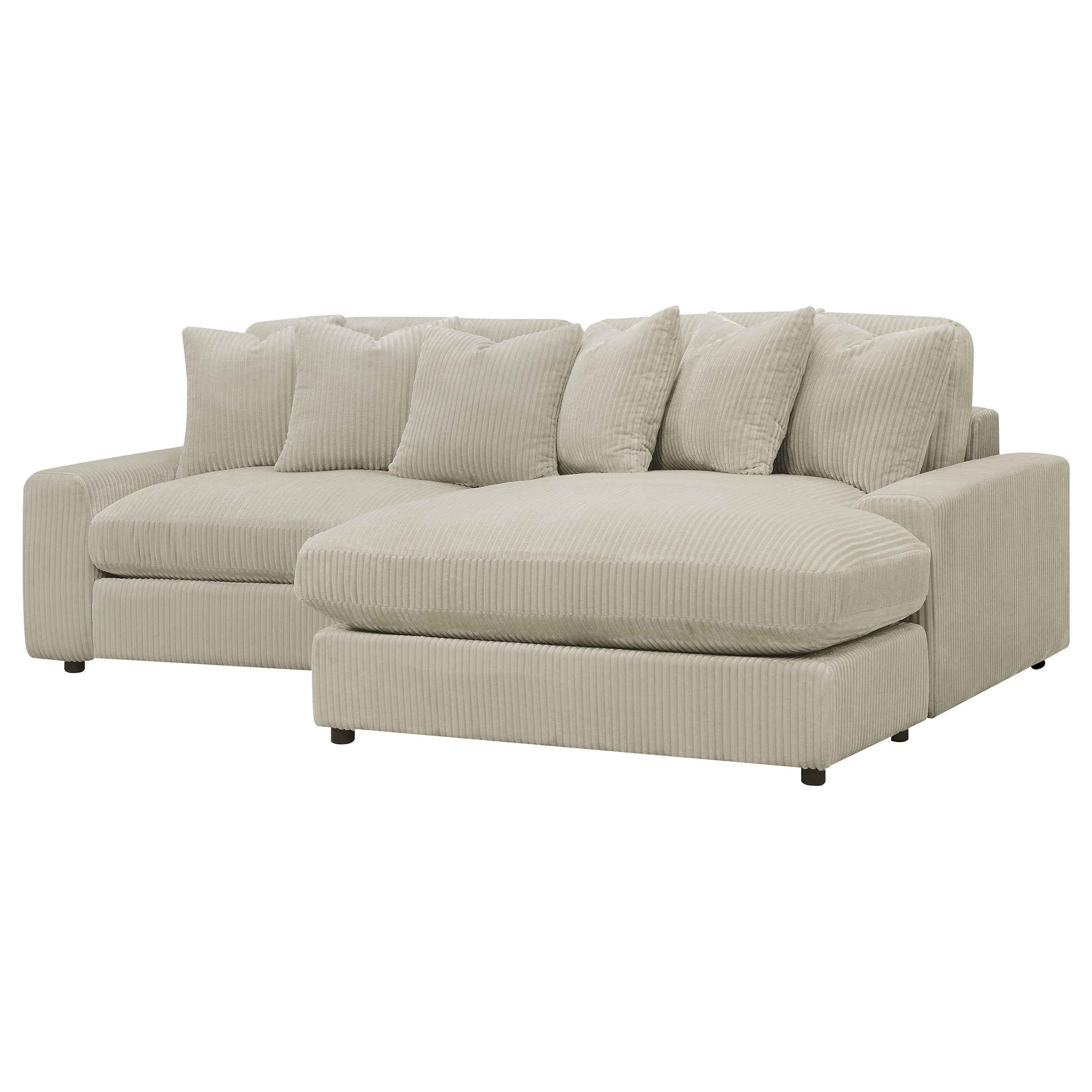 Blaine Upholstered Reversible Sectional Sofa Sand