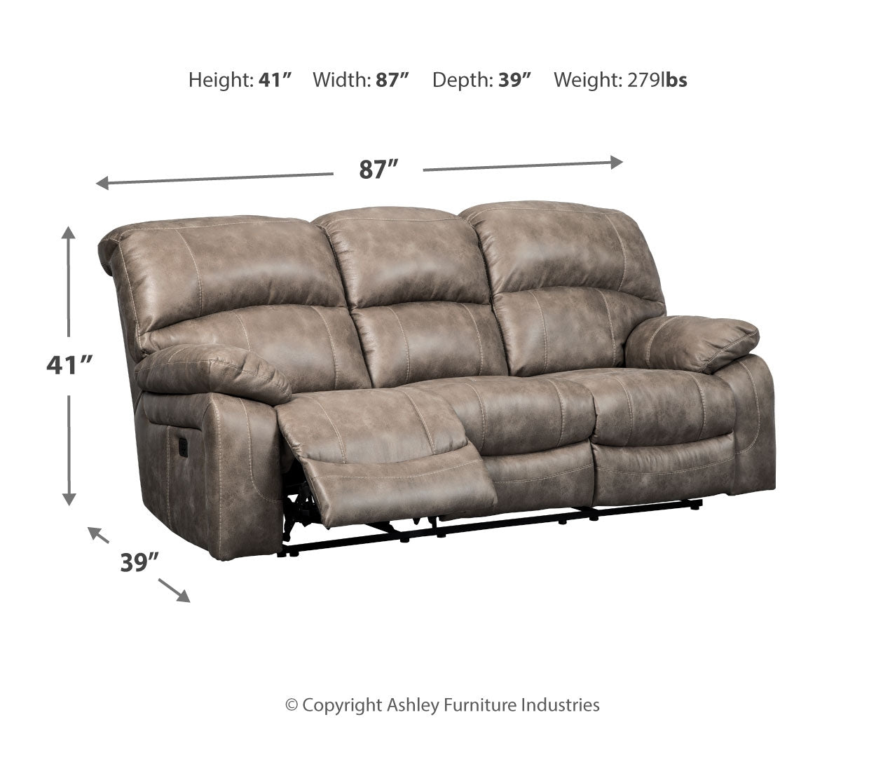 Dunwell Power Reclining Sofa