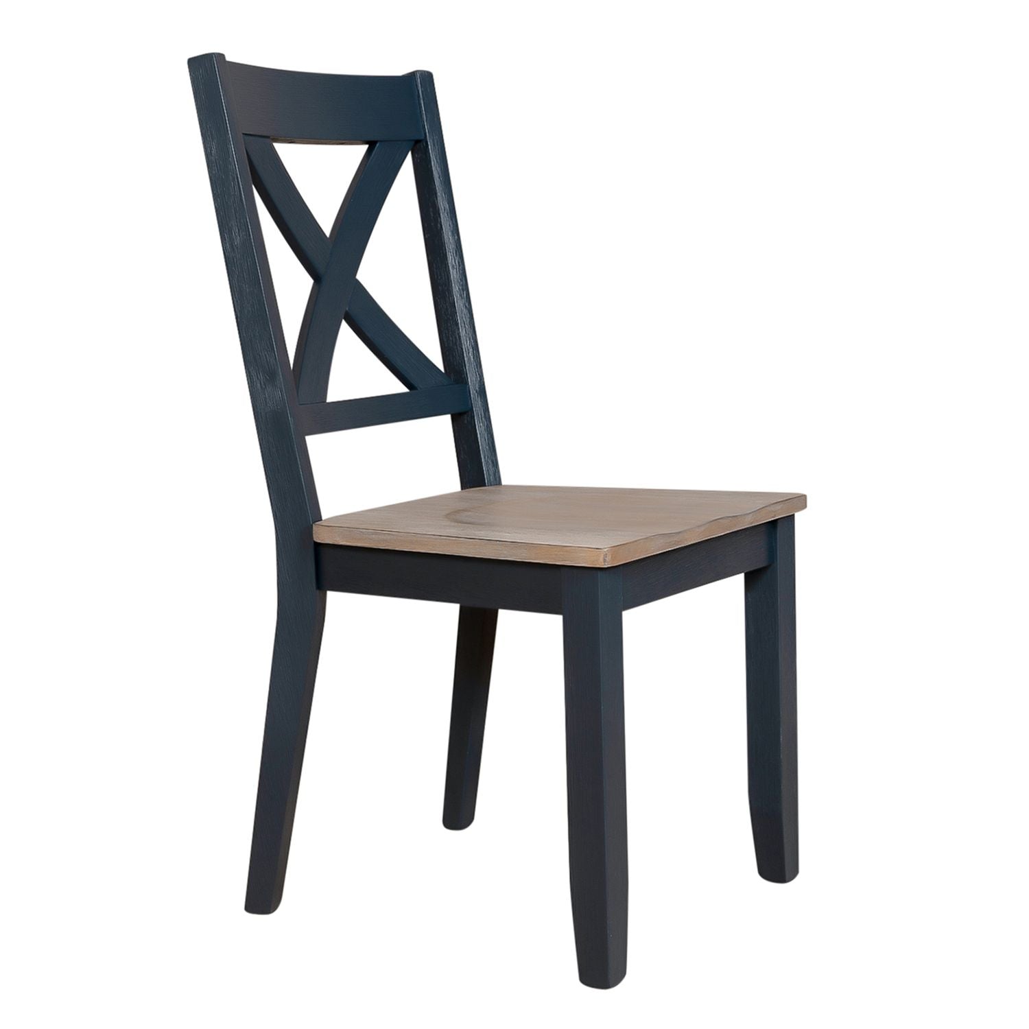 Sias X Back Side Chair- Navy