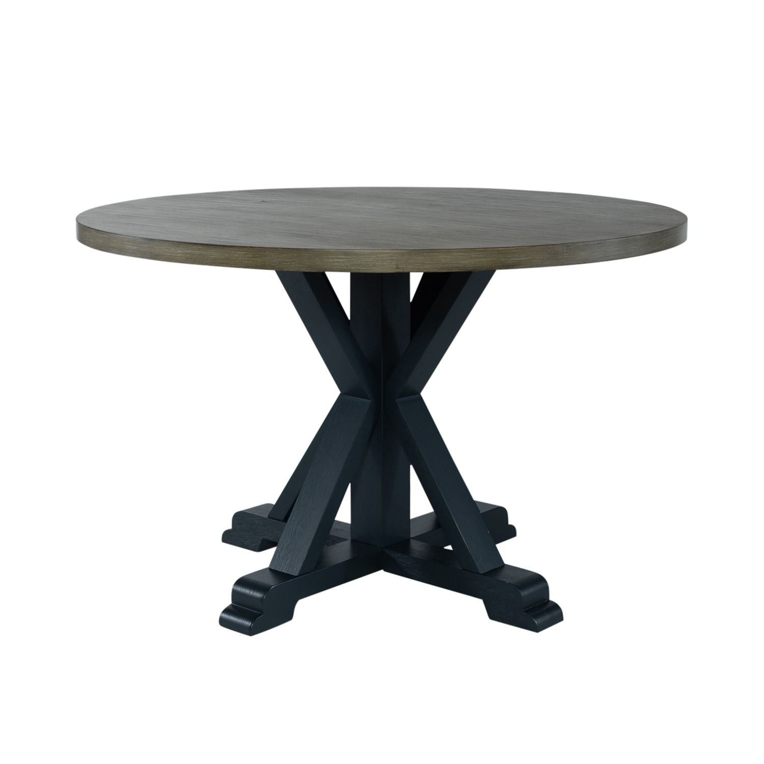 Cohleen Single Pedestal Dining Table- Navy