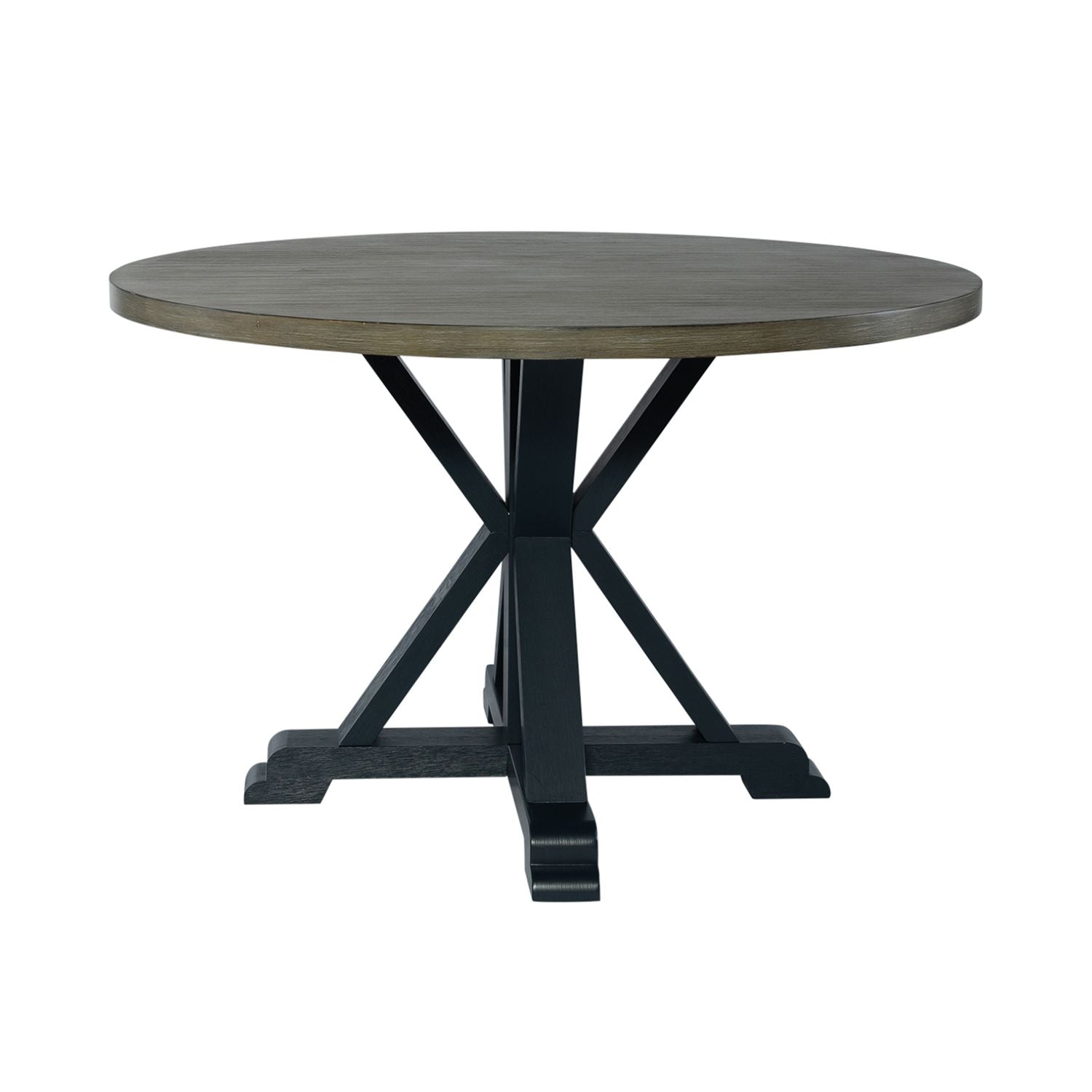 Cohleen Single Pedestal Dining Table- Navy