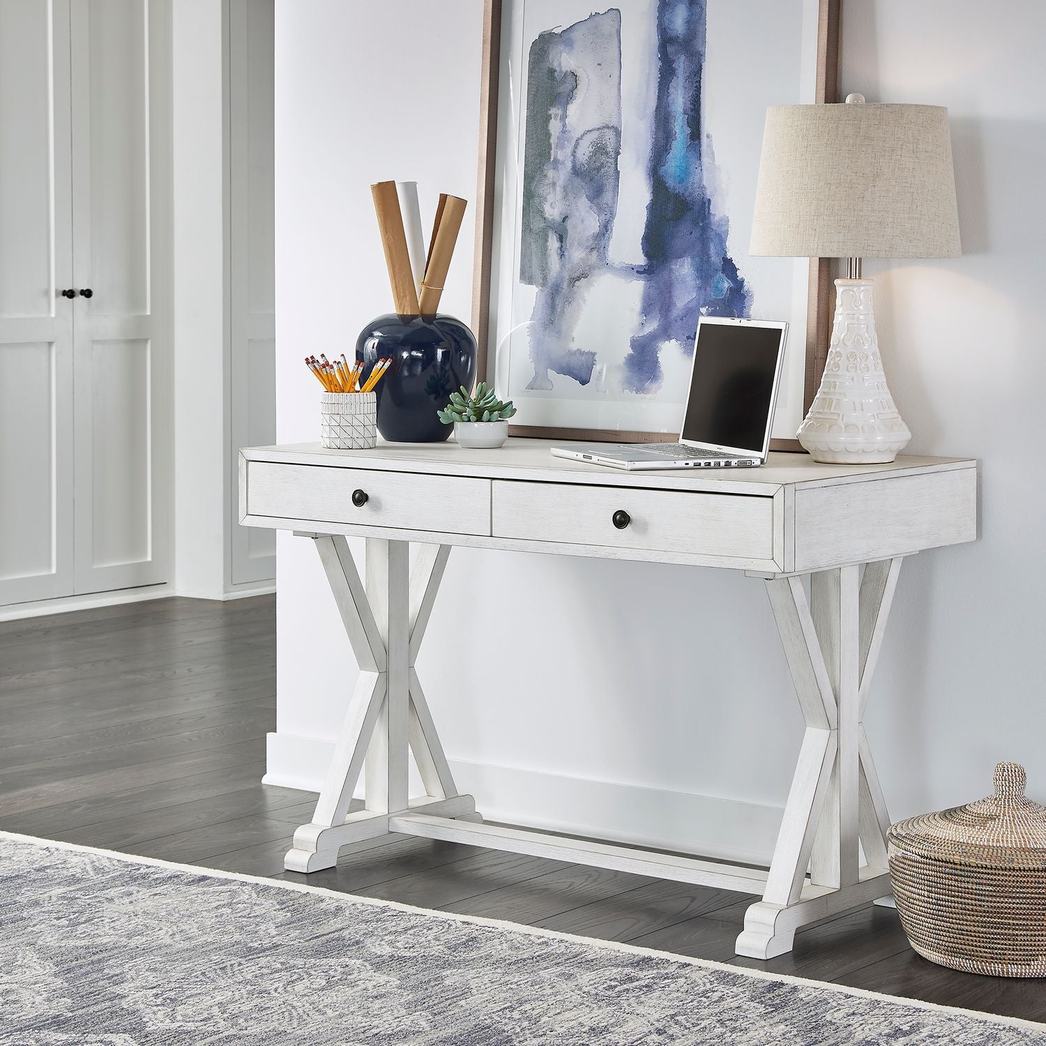 Attapulgus Writing Desk- White