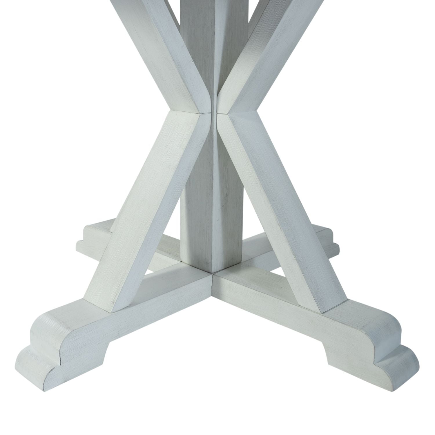 Faith-Marie Single Pedestal Dining Table- White