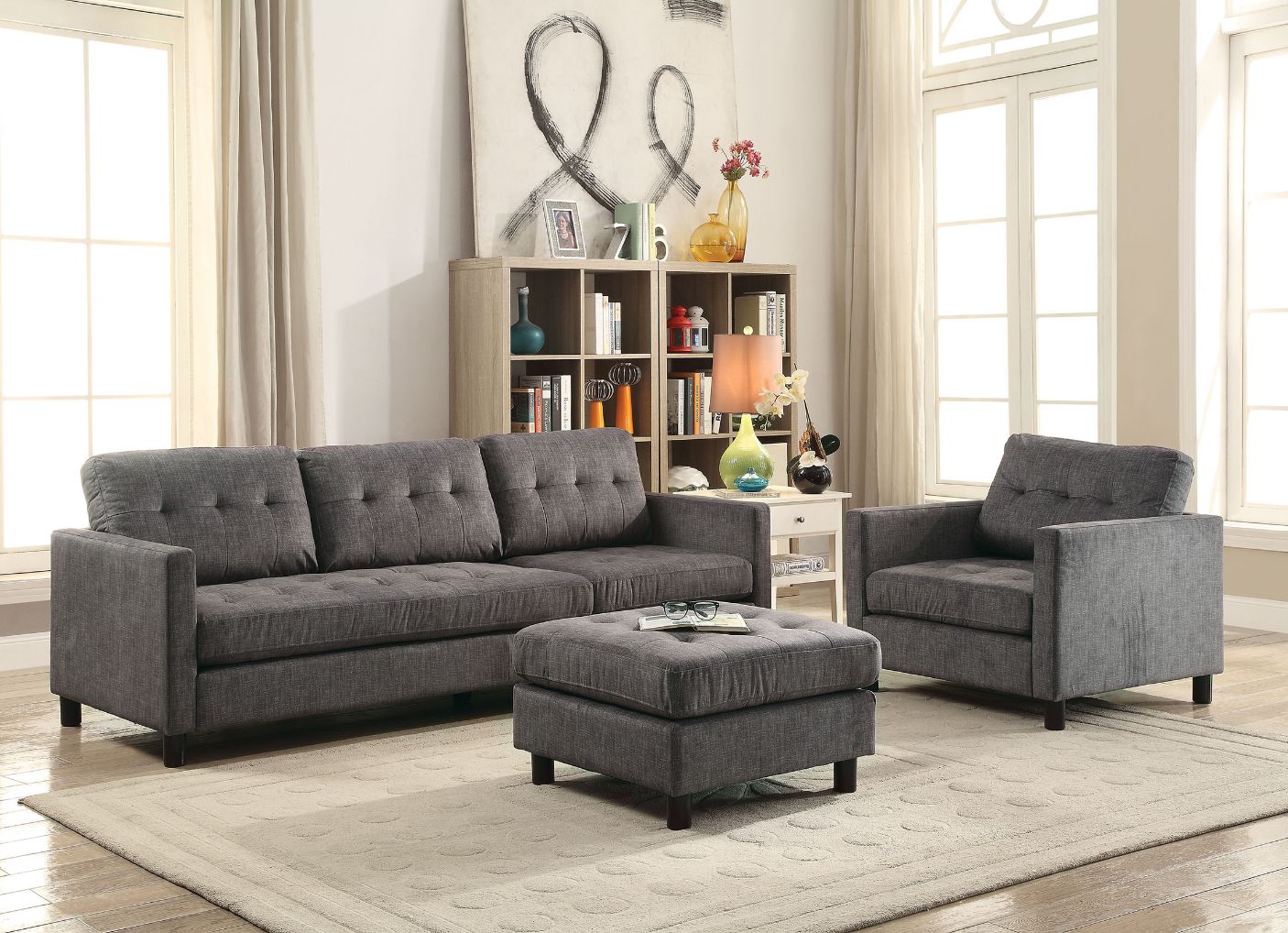 Amyha Reversible Sofa & Ottoman