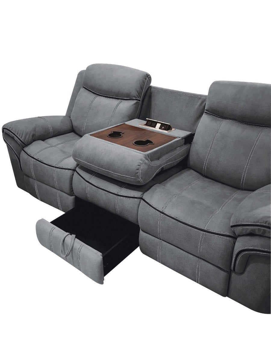 Gwennetta Motion Sofa & Console W/Usb