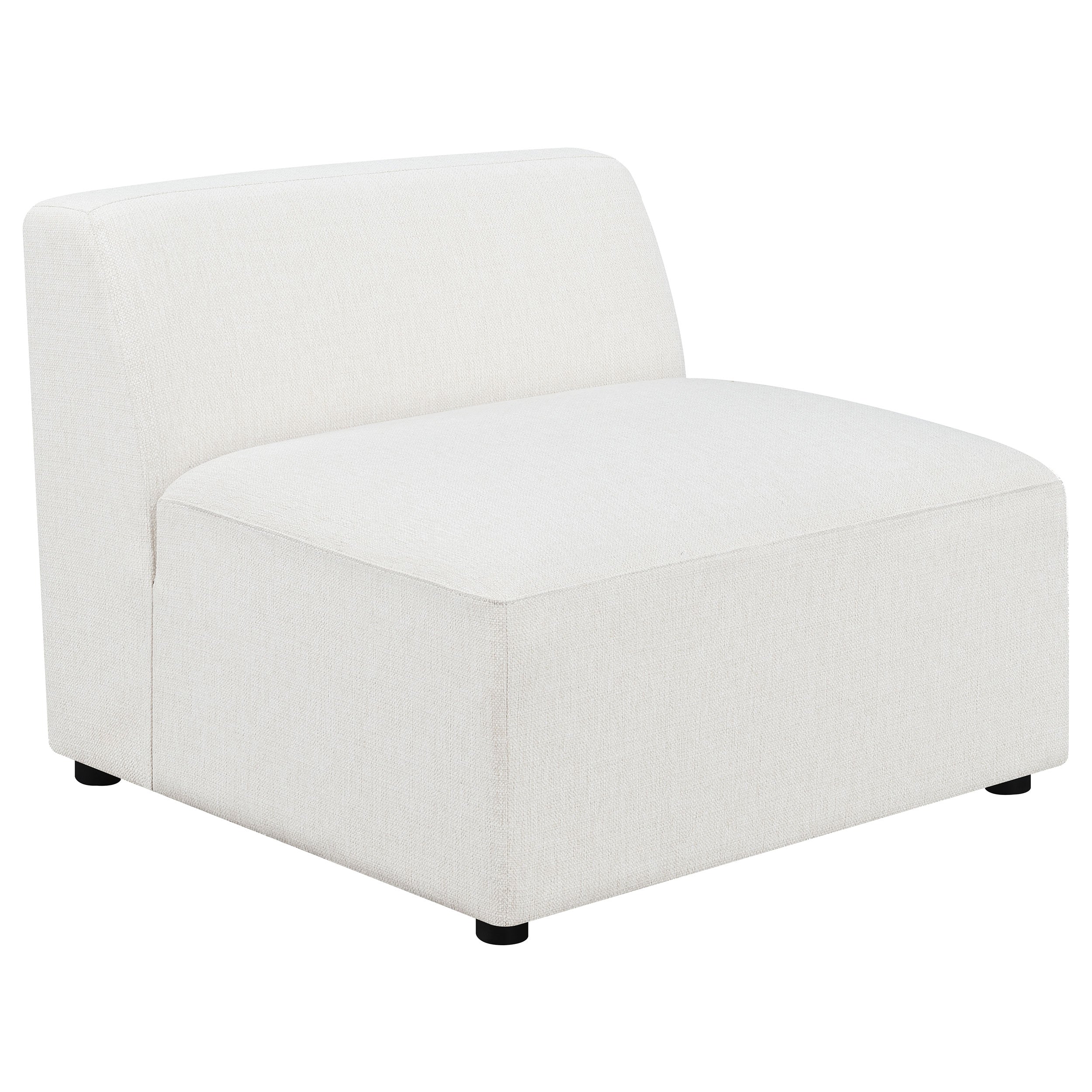 Aleatra 6-piece Upholstered Modular Sectional Pearl Sectional White