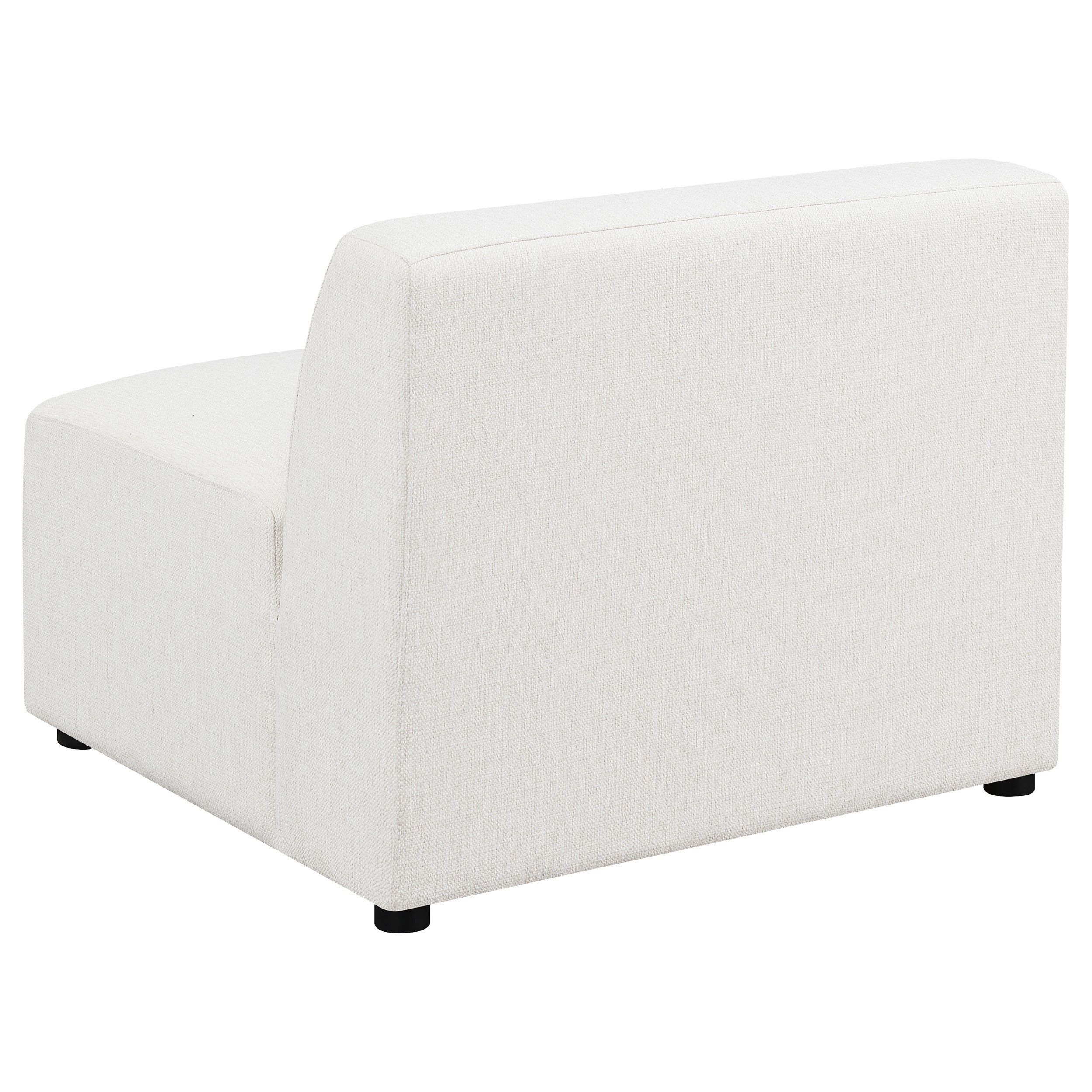 Aleatra 6-piece Upholstered Modular Sectional Pearl Sectional White