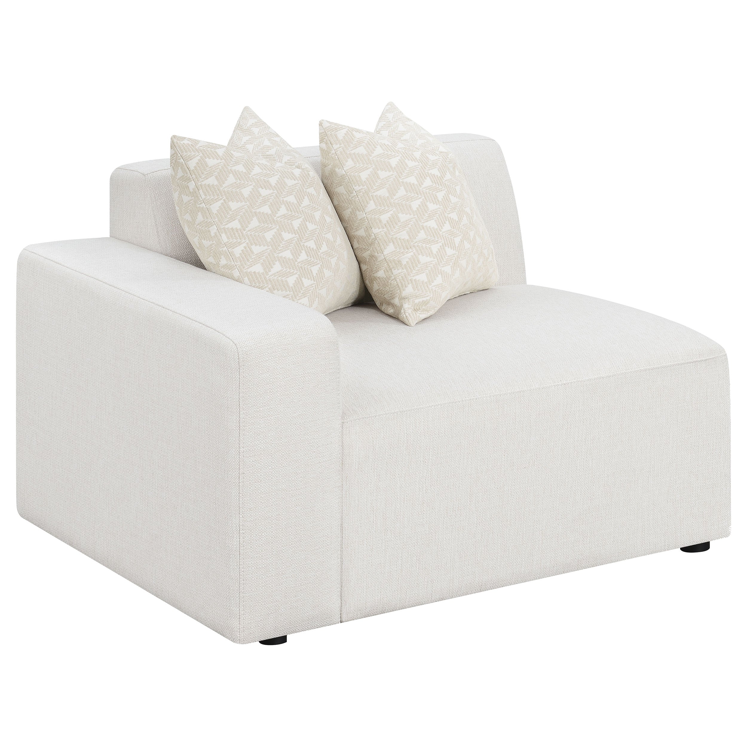 Aleatra 6-piece Upholstered Modular Sectional Pearl Sectional White