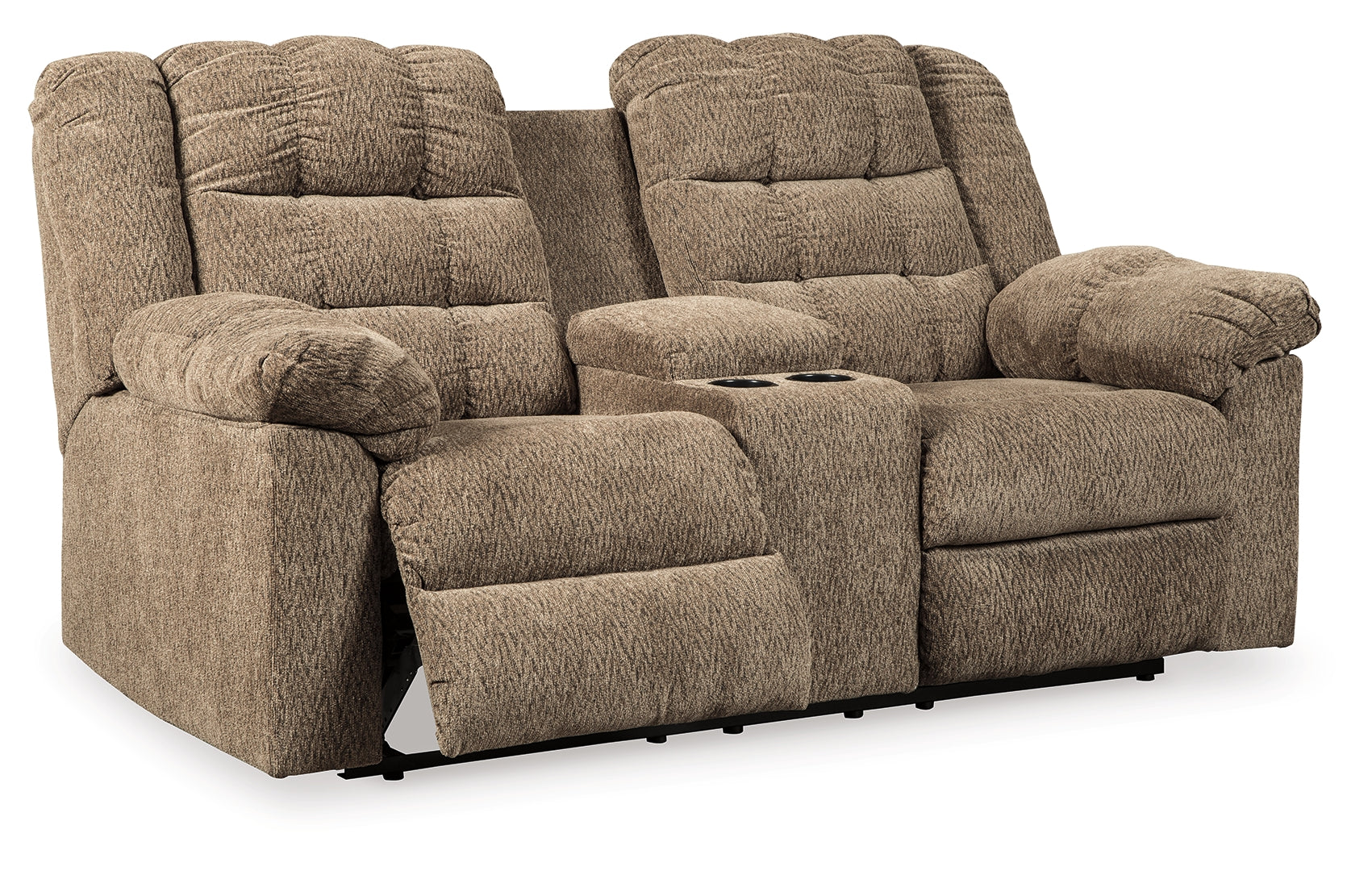 Workhorse Reclining Loveseat with Console