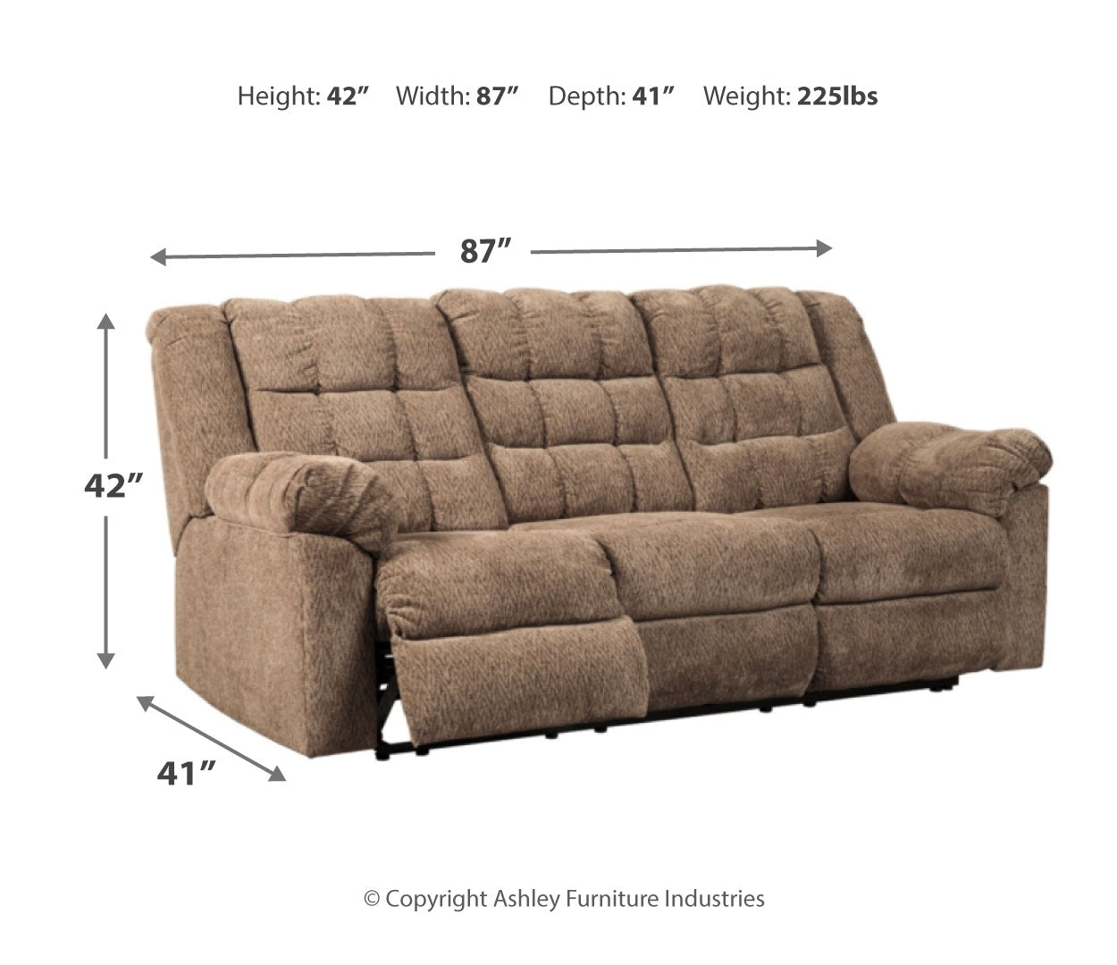 Workhorse Reclining Sofa