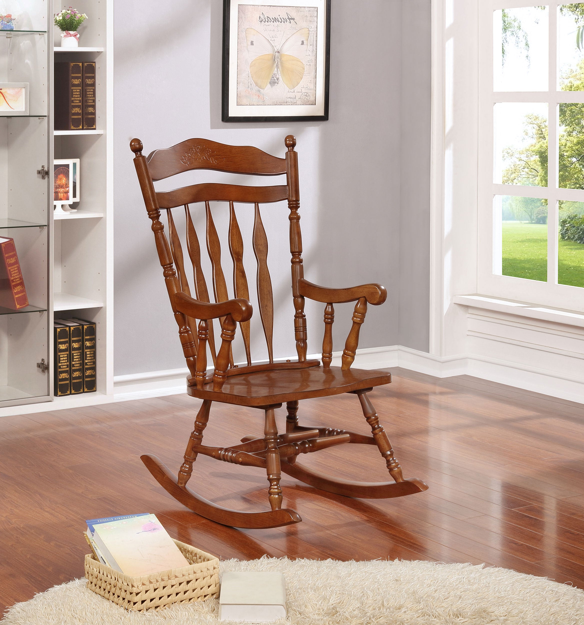 Aylin Rocking Chair Medium Brown Rocking Chair Brown