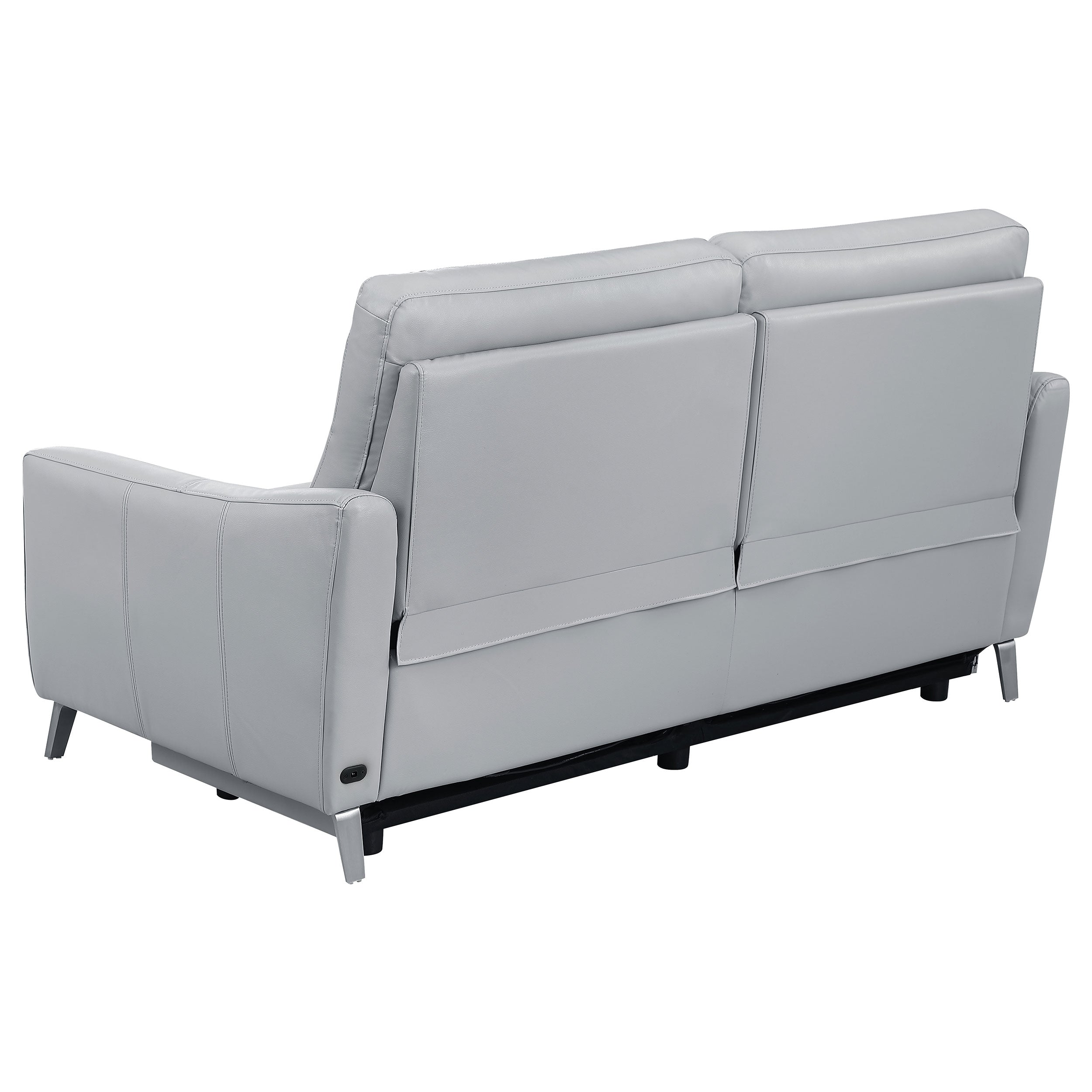 Alphonza Upholstered Power Living Room Set Power Sofa Grey