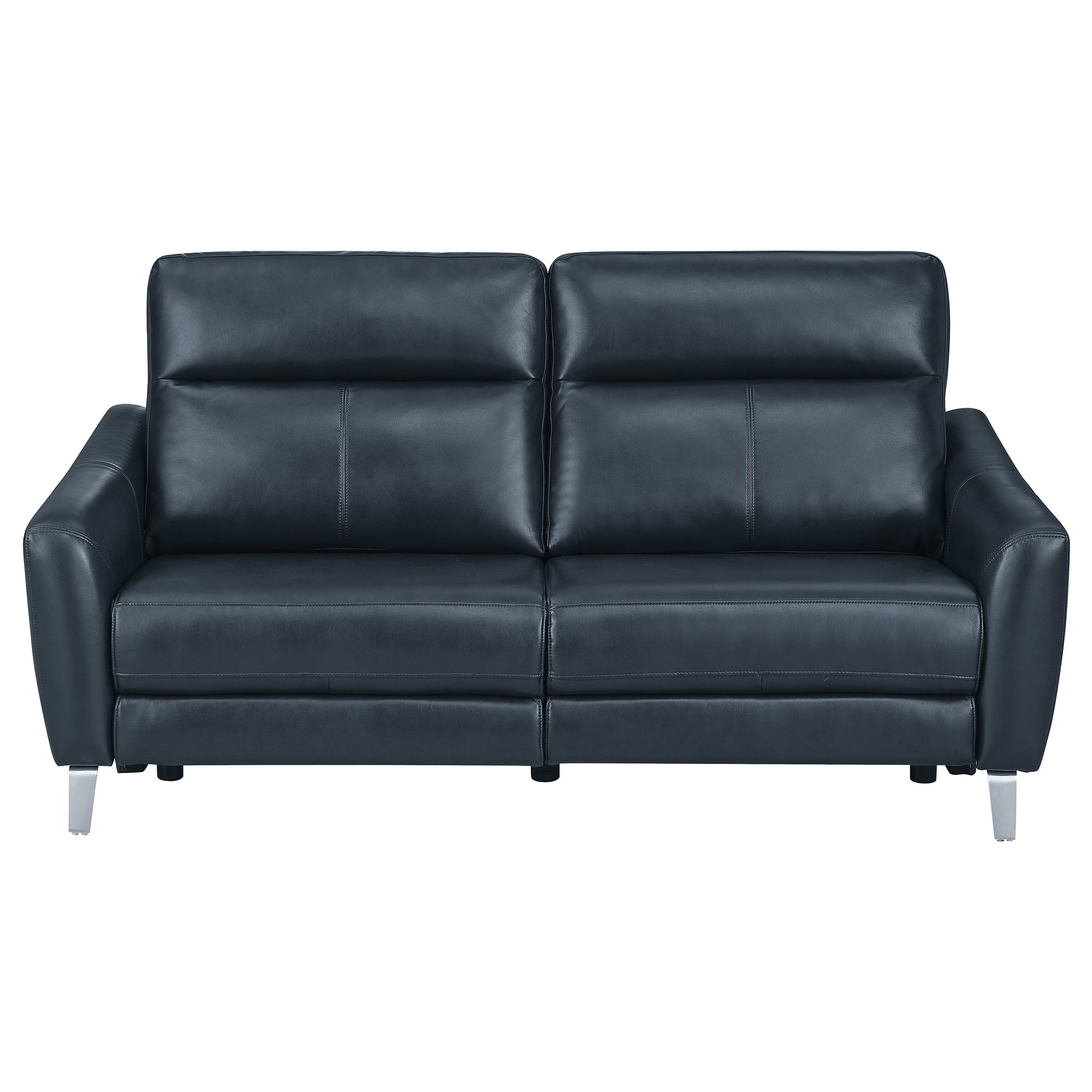 Alyss Upholstered Power Living Room Set Power Sofa Blue