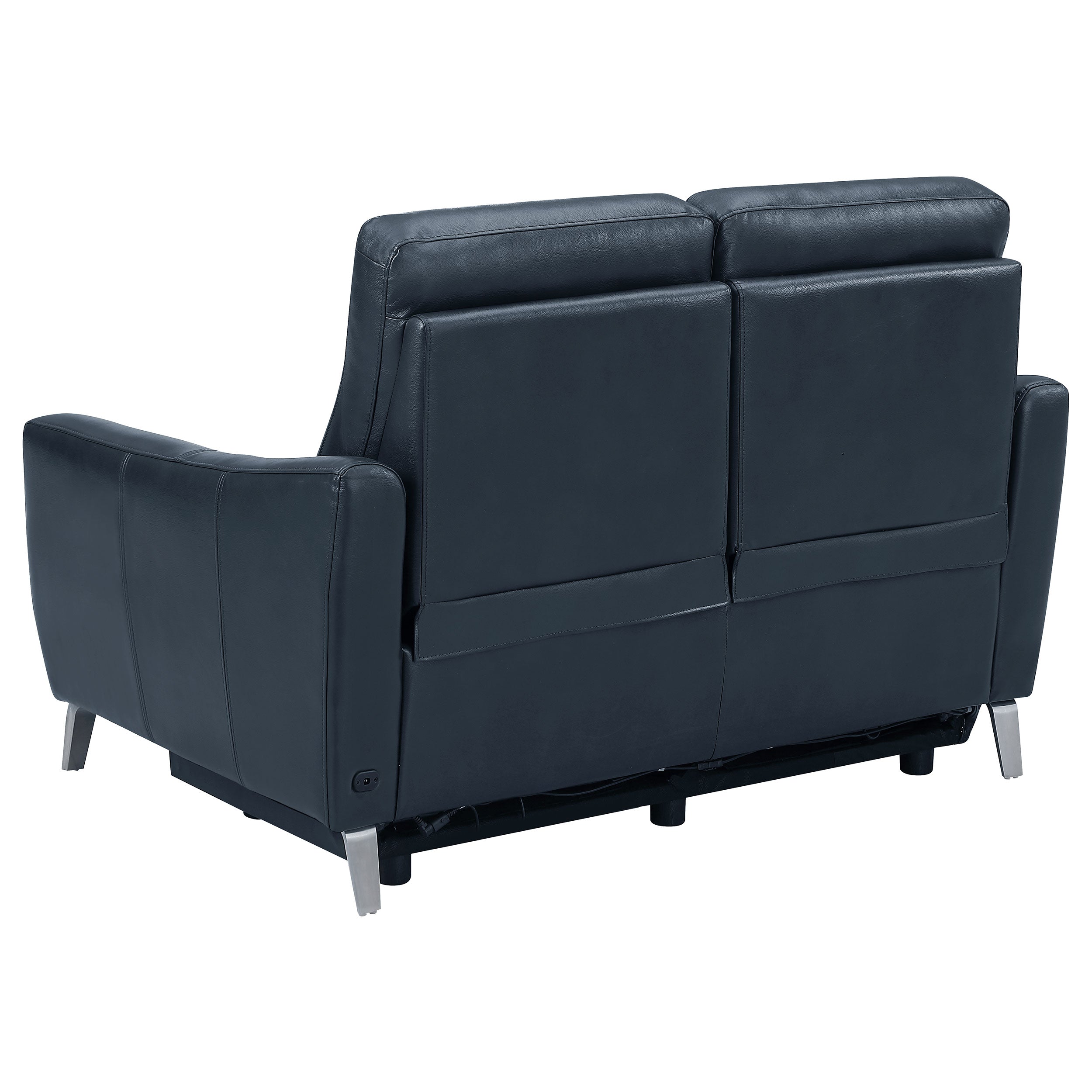 Alyss Upholstered Power Living Room Set Power Sofa Blue