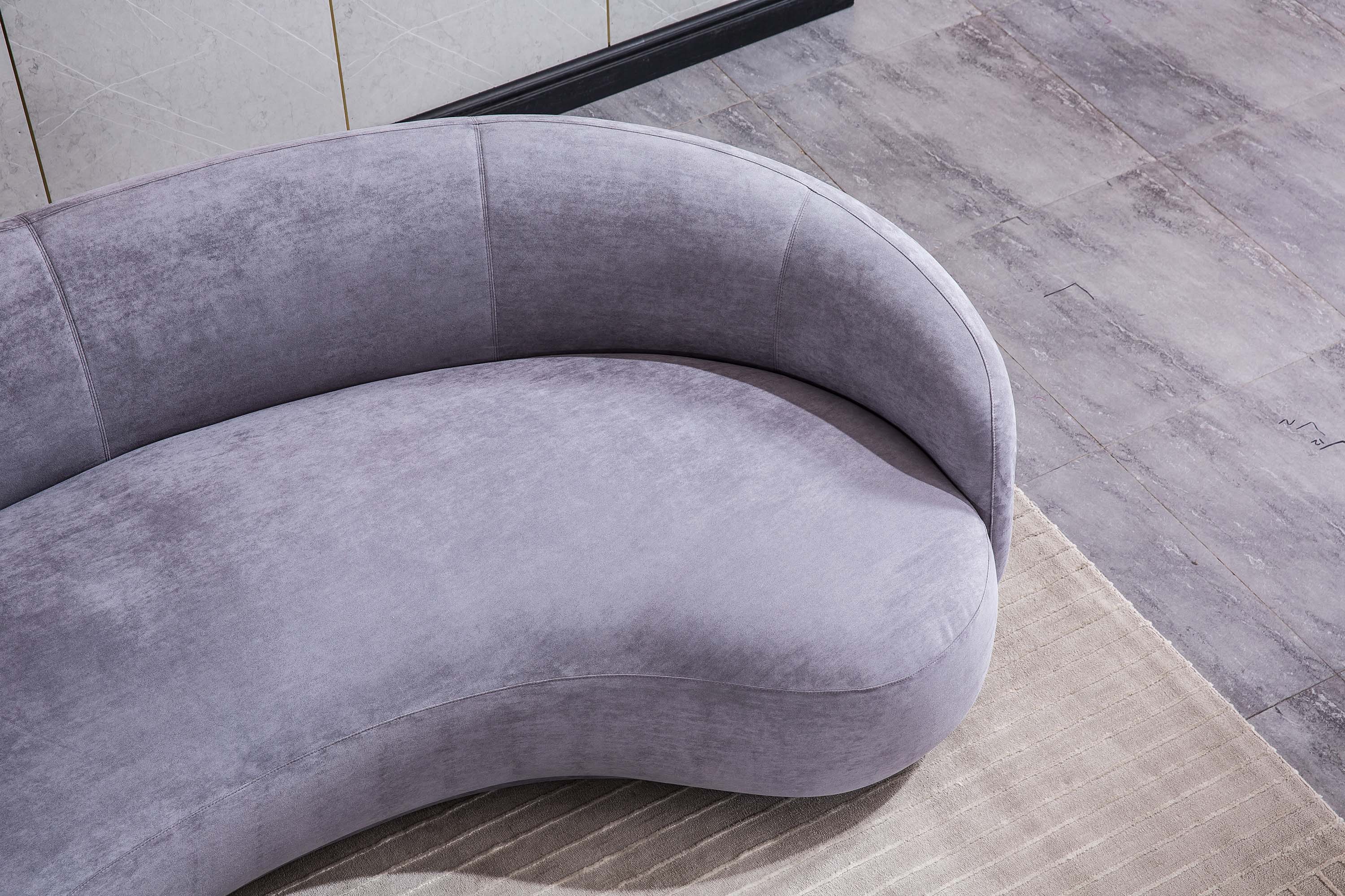 Monigulye Curved Sofa Grey